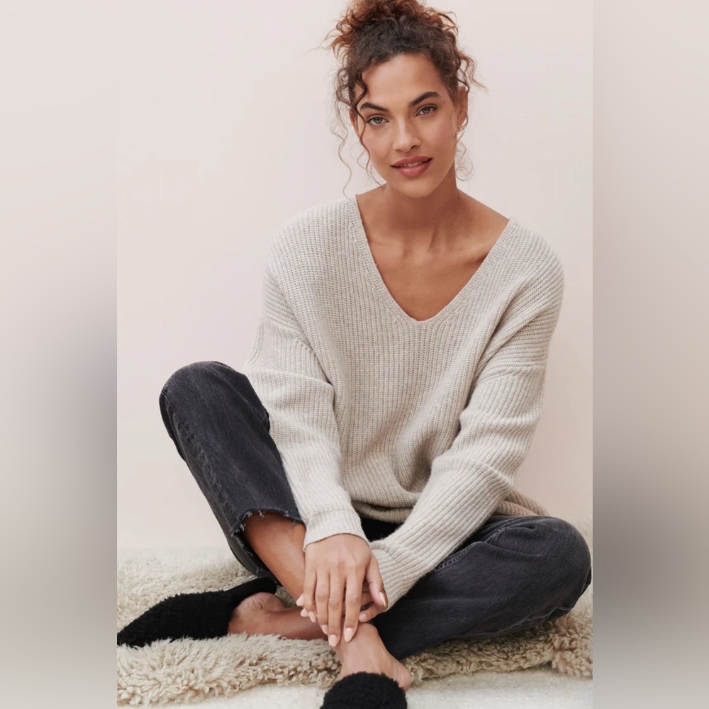 Jenni Kayne Cabin Sweater Oatmeal